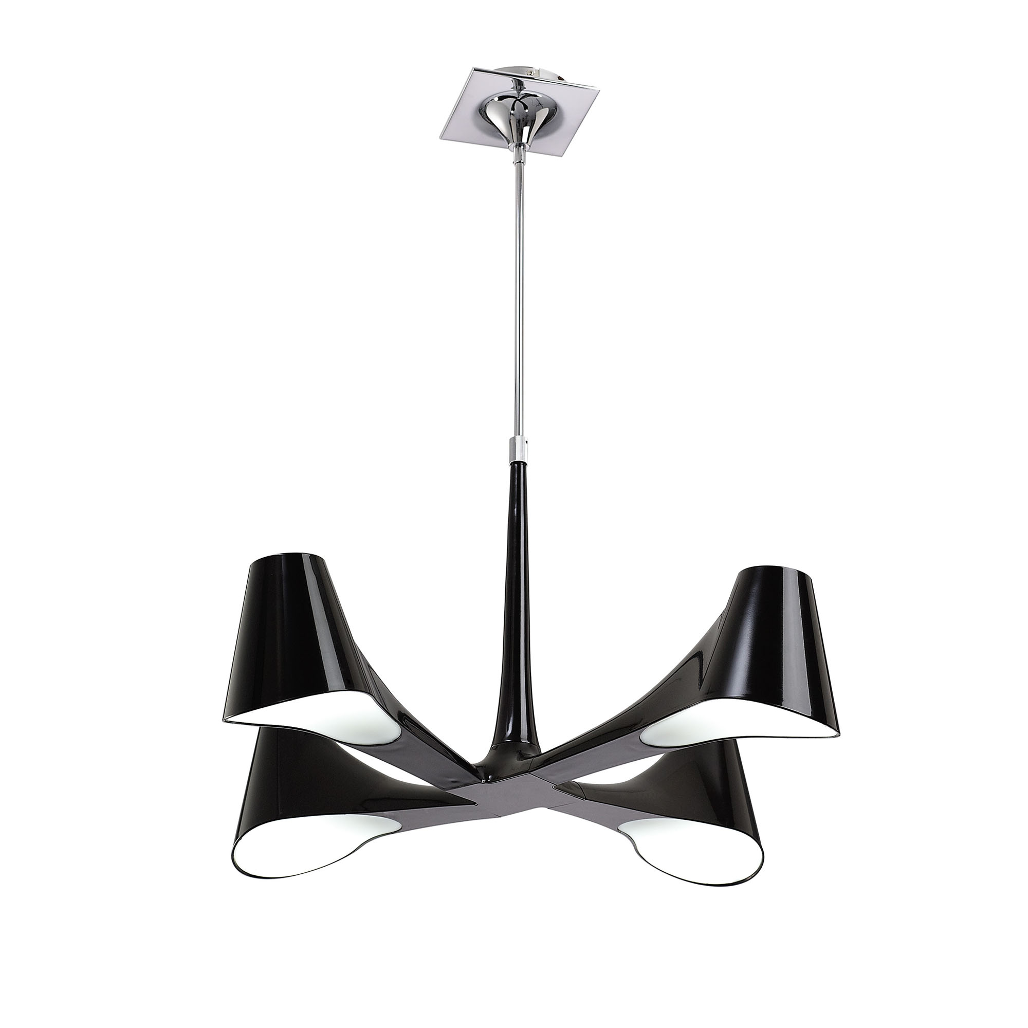 M1591  Ora Telescopic/Semi Flush 4 Light Gloss Black